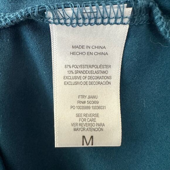 Juicy Couture Full Zip Athletic Jacket Teal Blue Size Medium - Picture 9 of 9